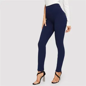 Women's Casual Elastic Waist Skinny Pants