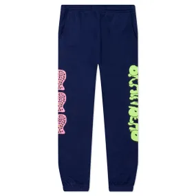 Worm Hole Sweatpant - Navy