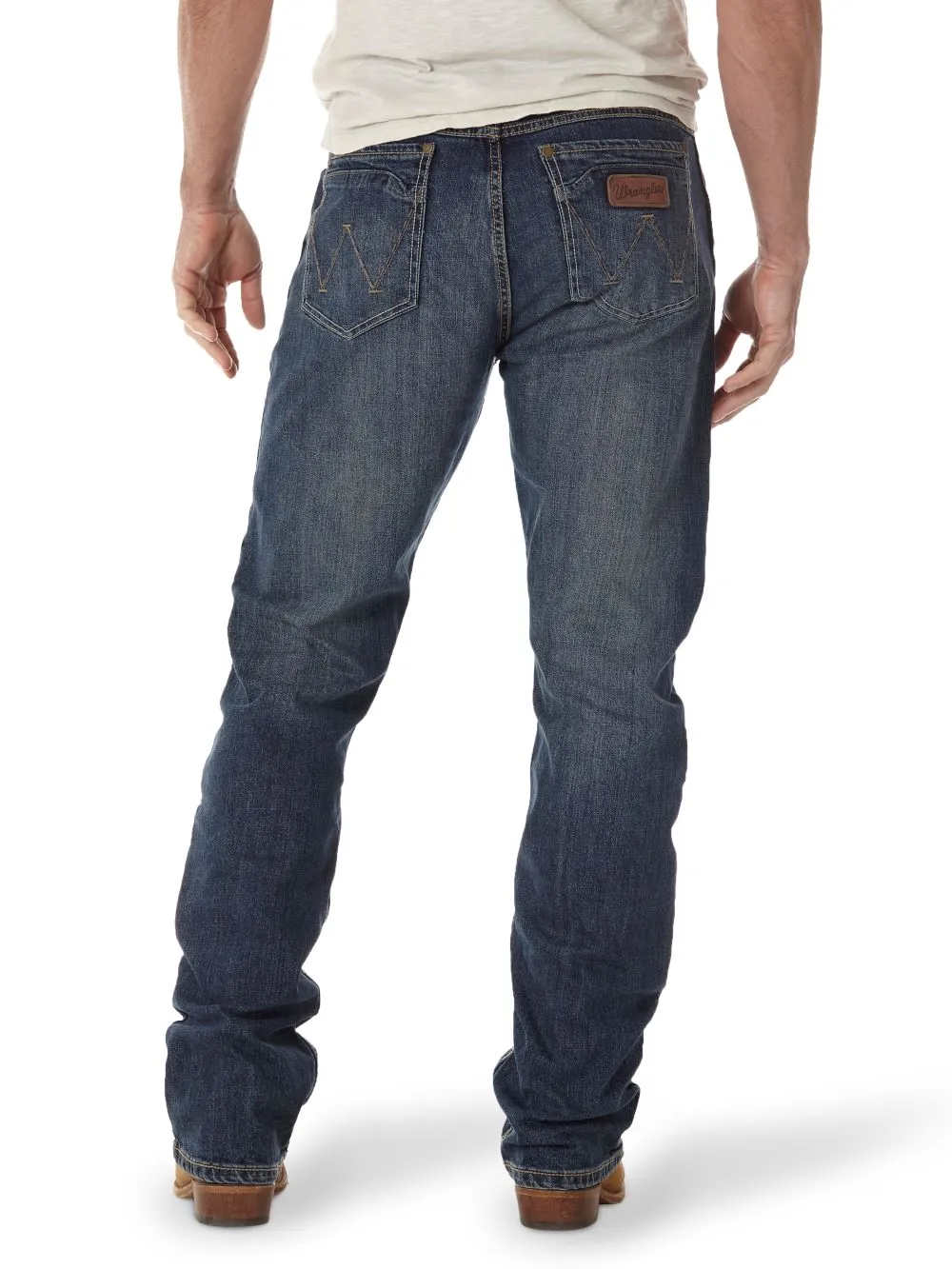 'Wrangler' Men's Retro Slim Fit Bootcut - Layton Wash