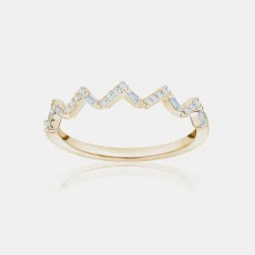 Zig Zag Diamond Ring